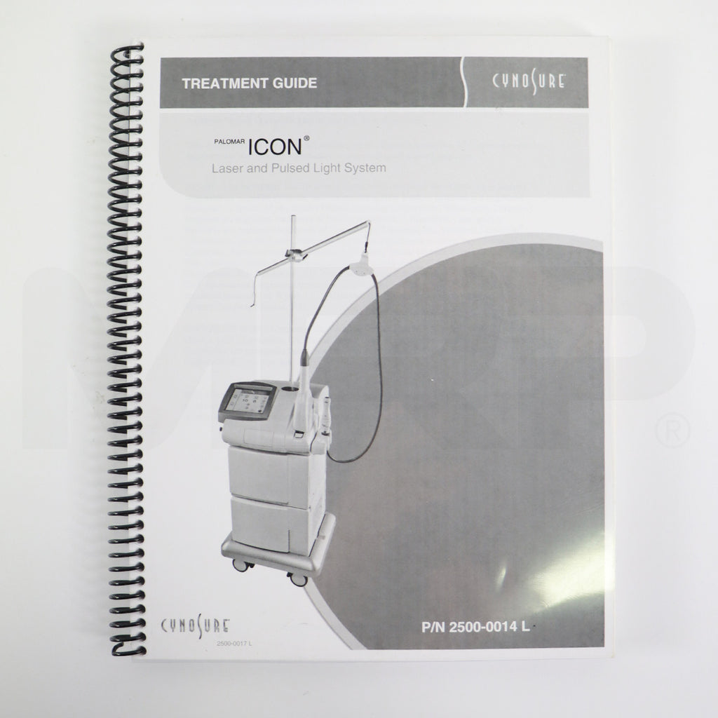 Cynosure Palomar Icon Laser Pulsed Light System Treatment Guide 2500-0014 L