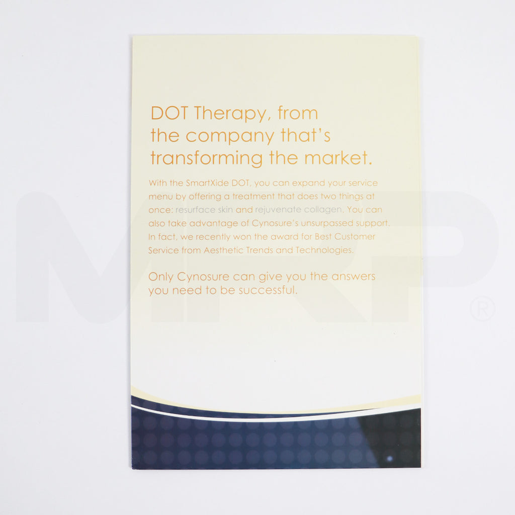 Cynosure SmartXide Dot Resurface Skin Pamphlet Brochure