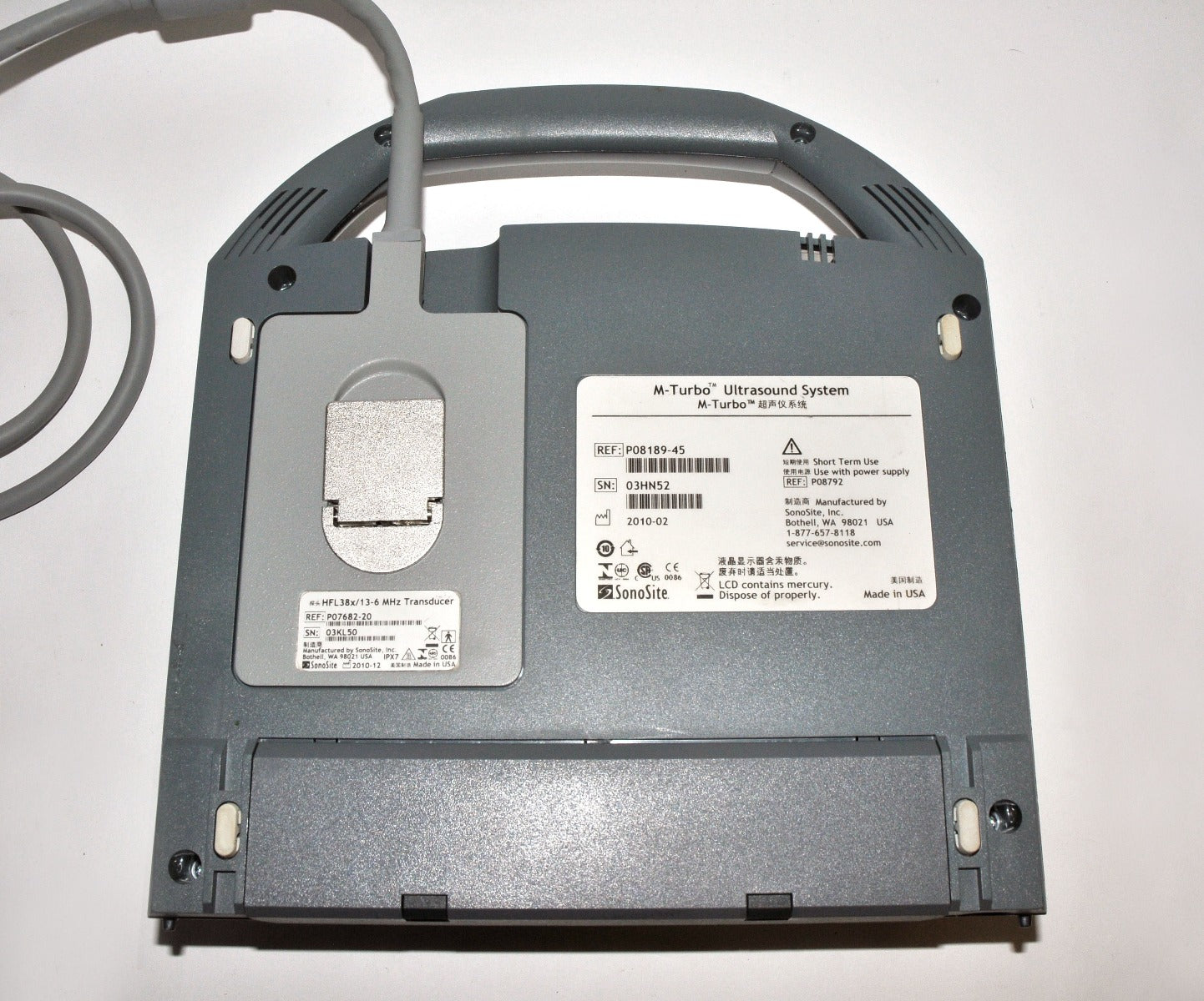 SonoSite M-Turbo Ultrasound System Leg Veins Portable MTurbo Sono Site 2010