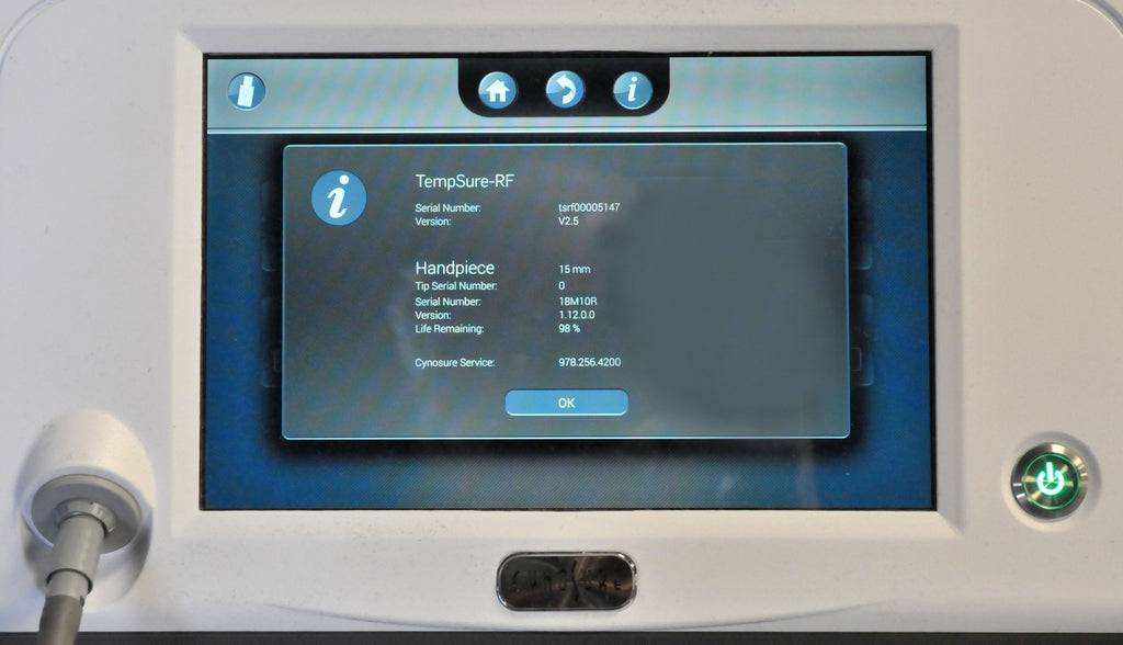2019 Cynosure TempSure Envi RF 300 w Generator Wrinkle Reduction Skin Tightening