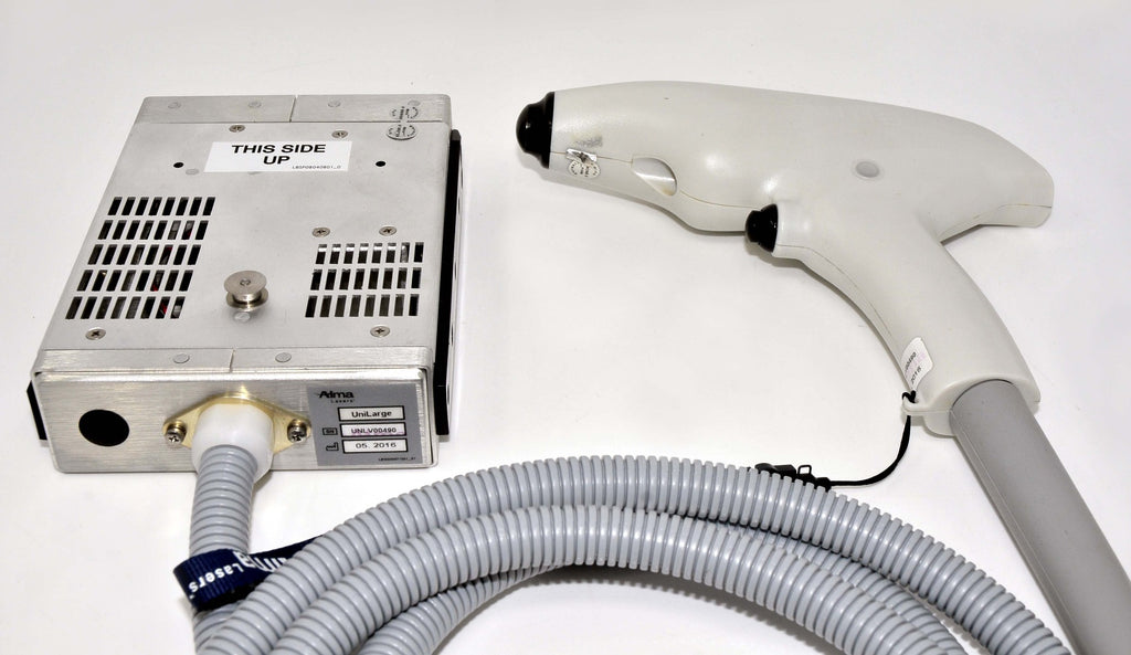2016 Alma Accent V Shape II Radio Frequency Laser w Handpieces RF Body Sculpting