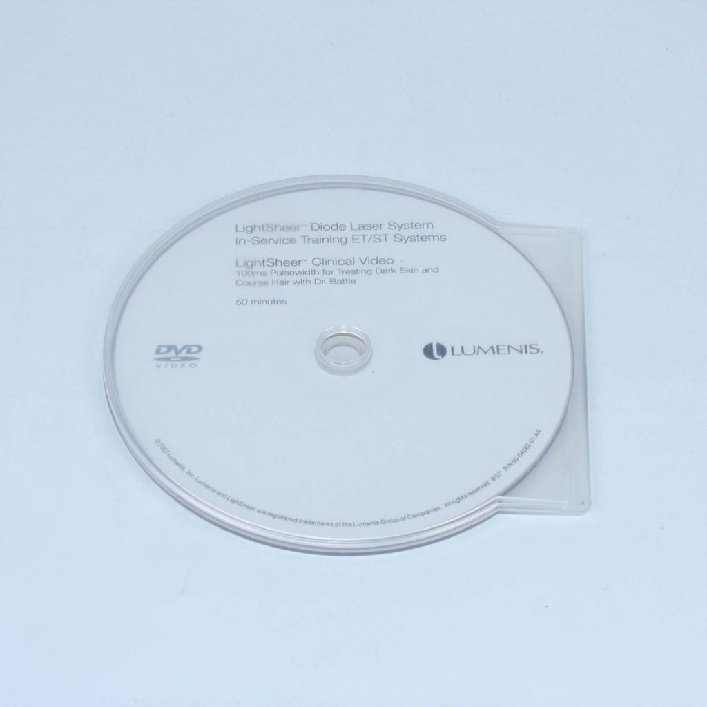 Lumenis LightSheer ET/ST Clinical In-Service Training Video DVD 2007|50-04063-01