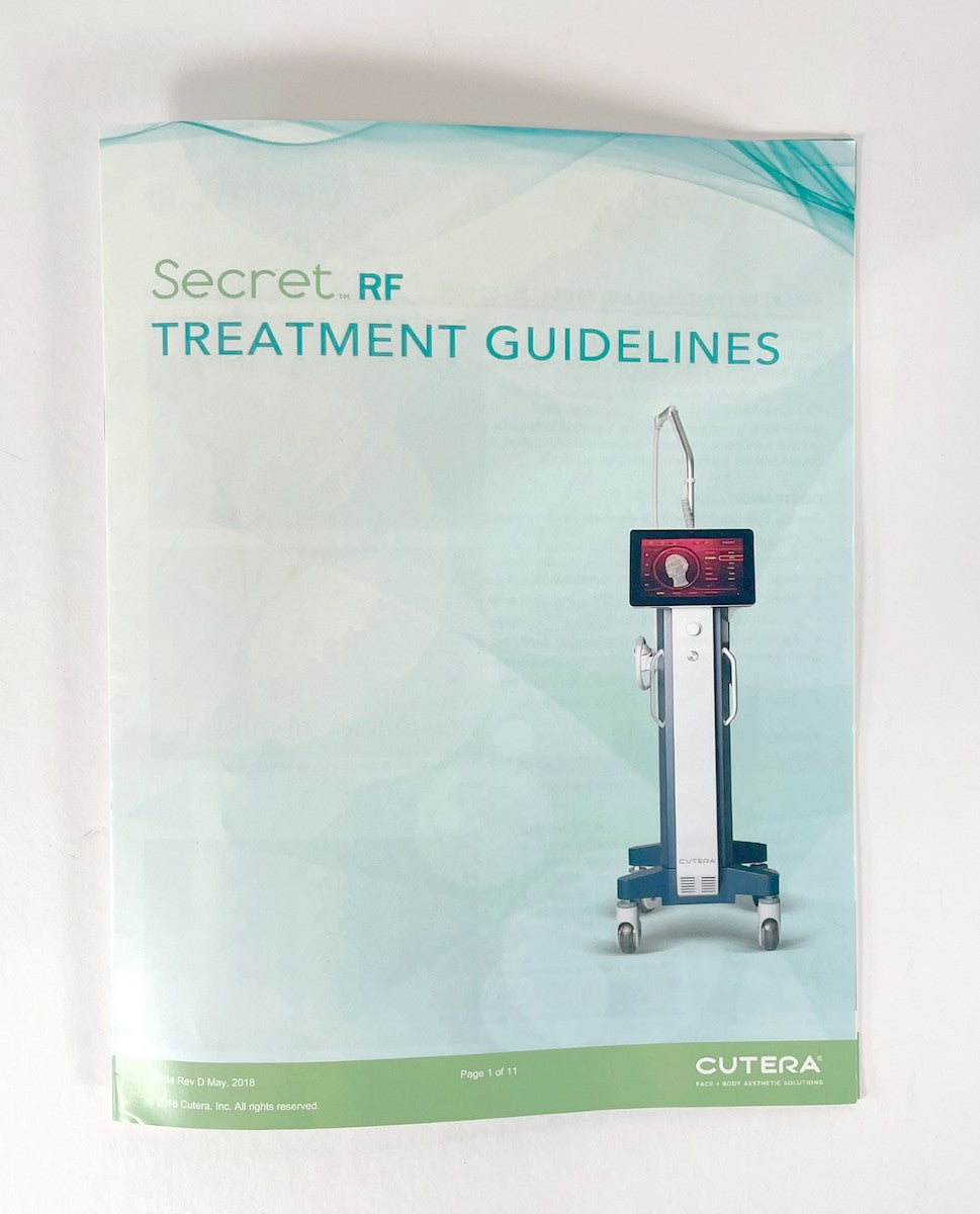 CUTERA Secret RF TREATMENT GUIDELINES D2134 Rev D EXP 2018 - rf