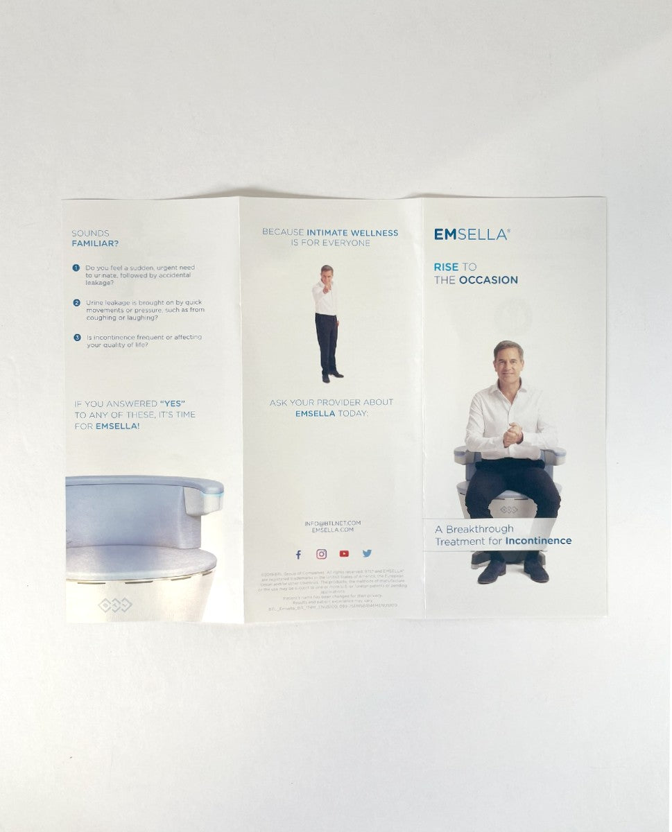 EMSELLA A Breakthrough Treatment for Incontinence Brochure EXP 2019 -17pcs