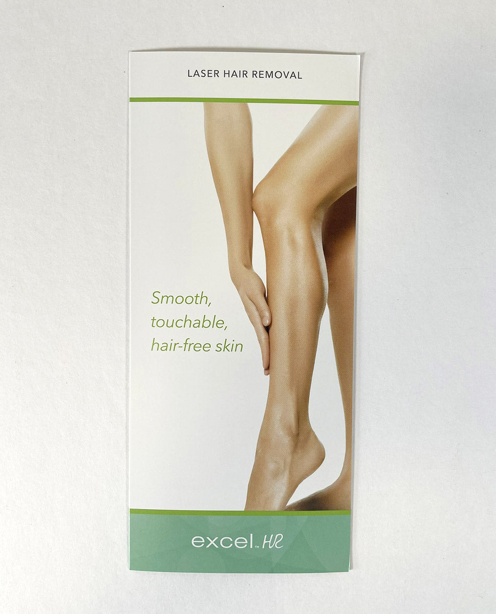 Cutera Laser Hair Removal Smooth, Touchable, Hair-Free Skin Excel HR Brochures x50 2018 AP1794 rA -25pcs