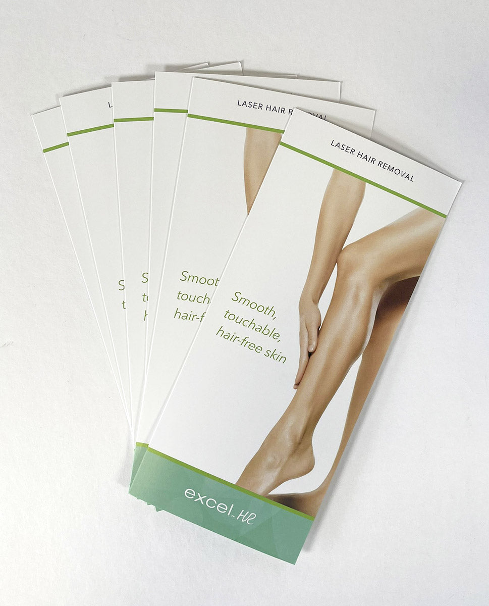 Cutera Laser Hair Removal Smooth, Touchable, Hair-Free Skin Excel HR Brochures x50 2018 AP1794 rA -25pcs
