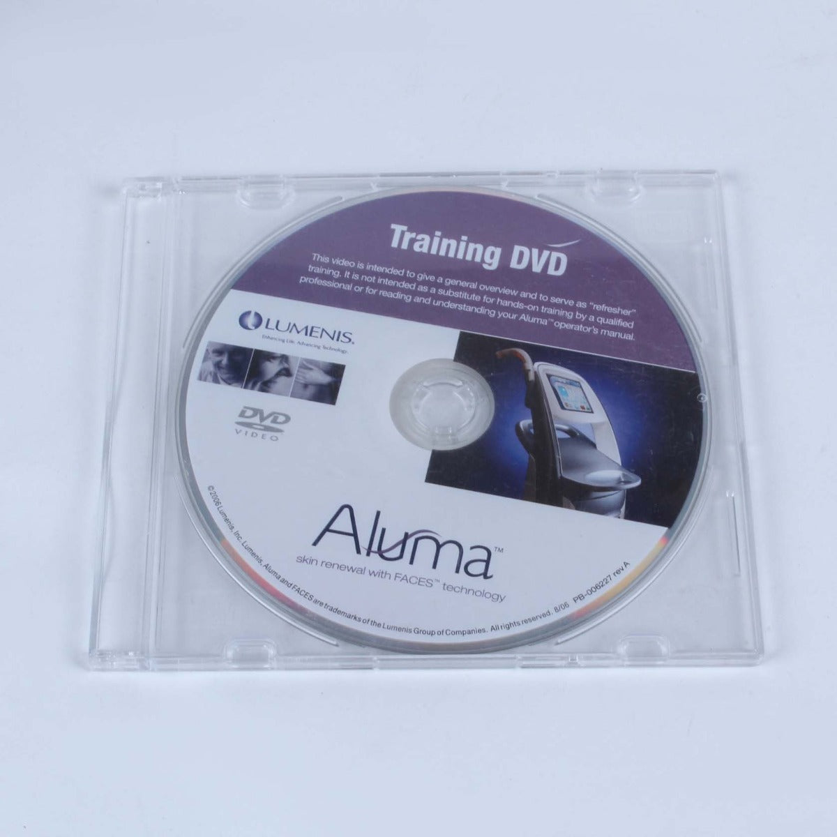Lumenis Aluma Wrinkles Skin Tightening Training Video DVD 2006|PB-006227
