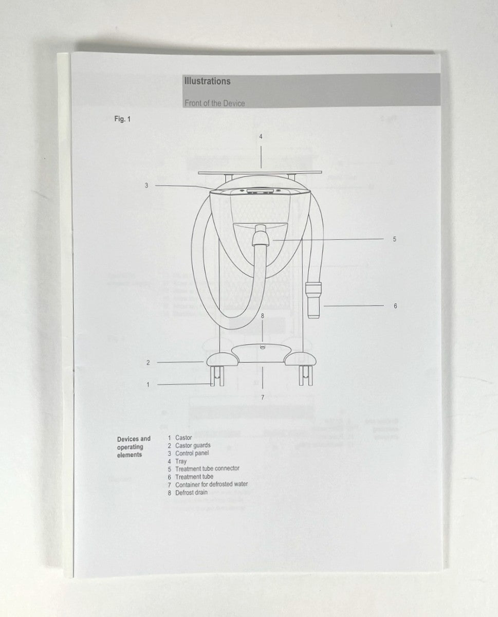 Zimmer User Instructions for Use Cryo 6 Chiller Cryo6 Guide Manual