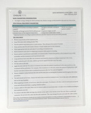 EVOLVETITE BASIC PARAMETERS CONSIDERATIONS GUIDE QRG AND USB-1