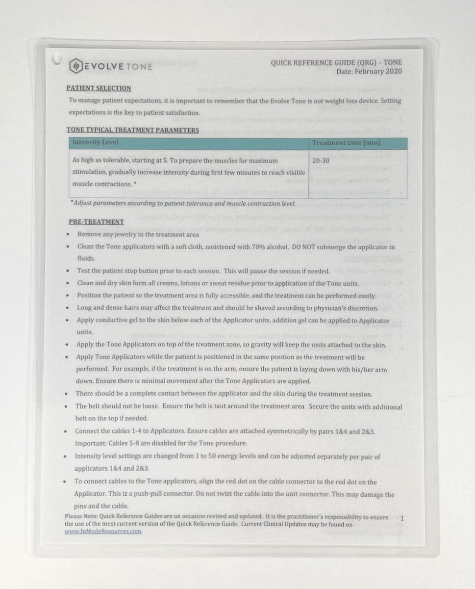 EVOLVETITE BASIC PARAMETERS CONSIDERATIONS GUIDE QRG AND USB-1