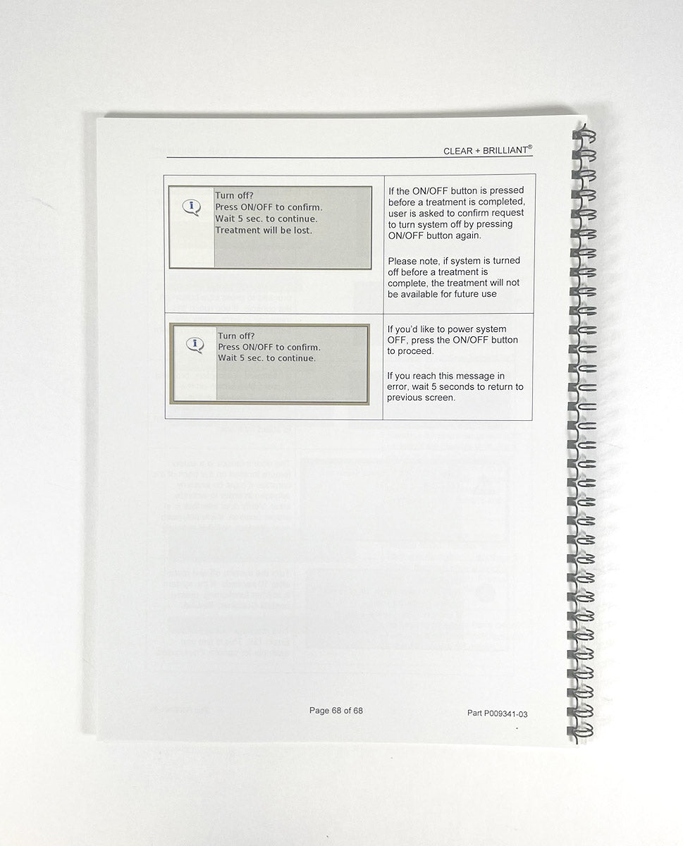 Clear+Brilliant Laser System Operator Manual P009341-03 1440nm and Permea