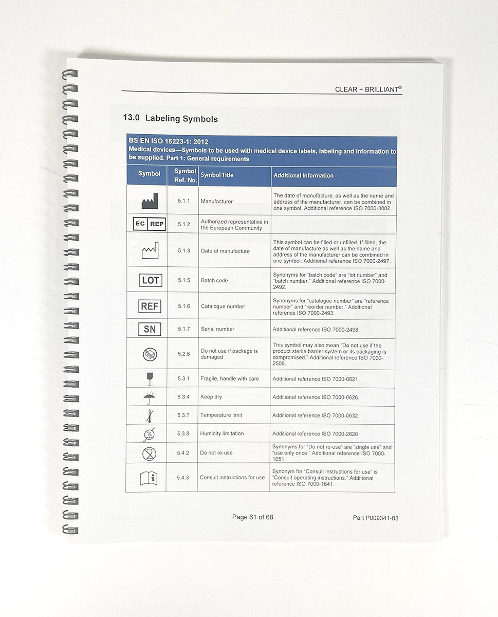 Clear+Brilliant Laser System Operator Manual P009341-03 1440nm and Permea