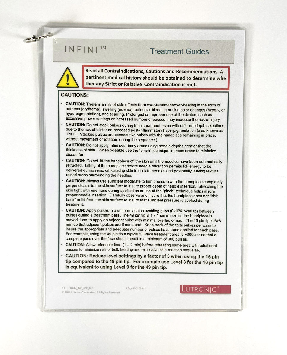 Lutronic Infini Laminated, Clinical, Guide CLIN_INF_002_02