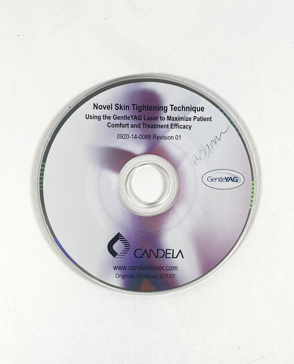 CANDELA Novel Skin Tightening Technique Using the Gentle YAG Laser to Maximize Patient Comfort and Treatment Efficacy DVD 0920-14-0088 Revision 01 EXP 2007