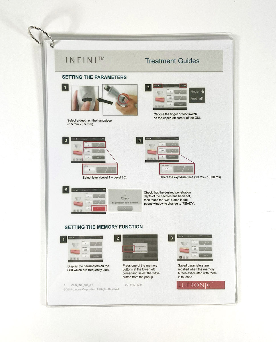 Lutronic Infini Laminated, Clinical, Guide CLIN_INF_002_02