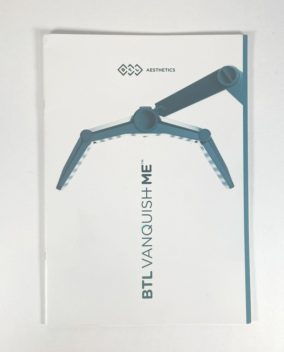 BTL Aesthetics Vanquish Me Introducing Booklet 713-77VQMENUS101