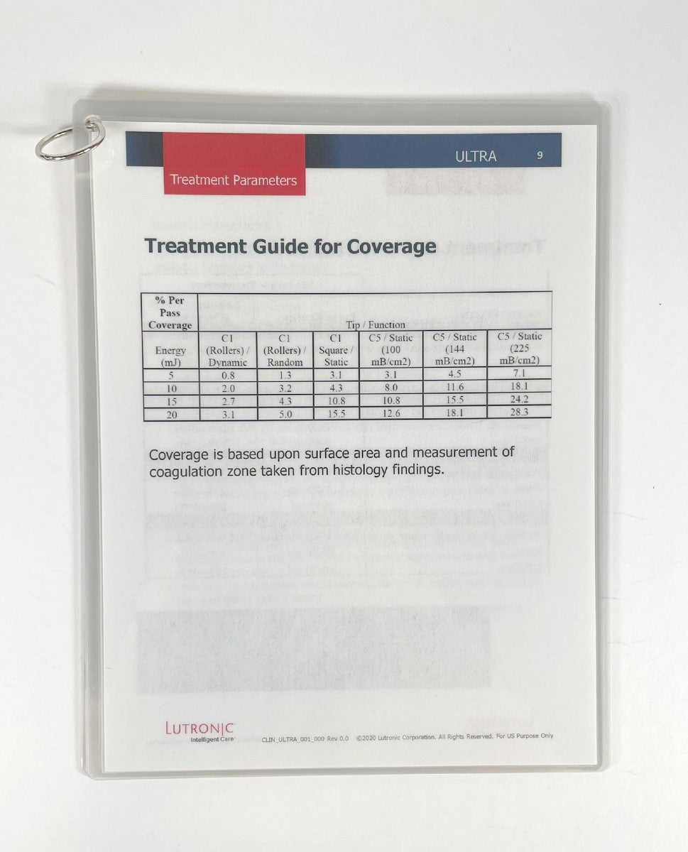 LUTRONIC ULTRA QUICK START GUIDE, CLIN_ULTRA_001_000 Rev 0.0, 2020