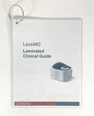 Lutronic LaseMD Laminated Clinical Cheat Sheet Guide