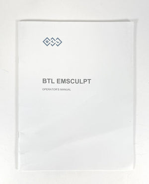 BTL, EMSCULPT, OPERATOR’S MANUAL, P/N 799-80MAN2166ENUS01105-1,