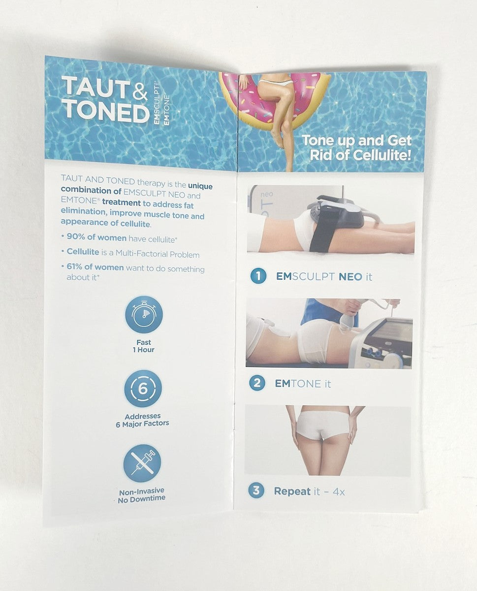 BTL EMSculpt NEO The One in Body Shaping Pamphlets Marketing Bag - 38 pack