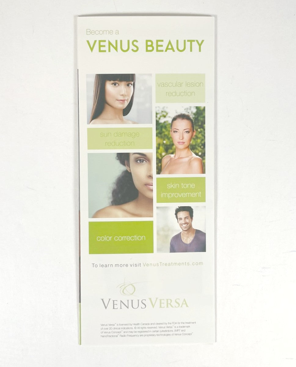 Venus Versa Reduce Sings of Premature Aging Brochure 29 pack