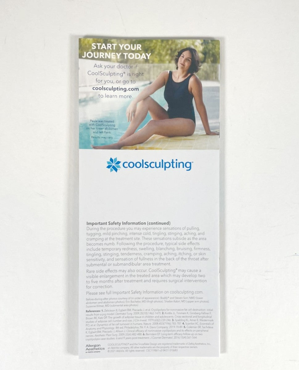 Zeltiq CoolSculpting Take Yourself Further Brochure 12pc