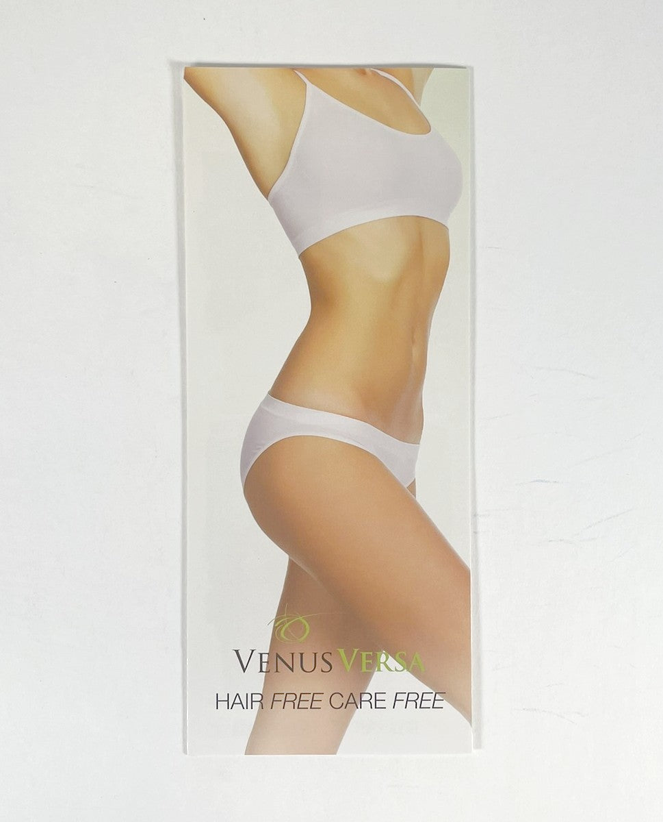 Venus Versa Hair Free Care Free Brochure 13 pc