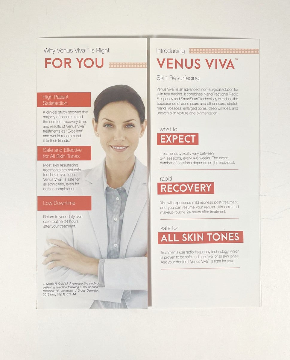 Venus Viva Reduce Signs of Skin Damage Brochure
