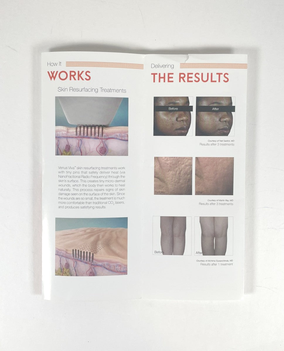 Venus Viva Reduce Signs of Skin Damage Brochure