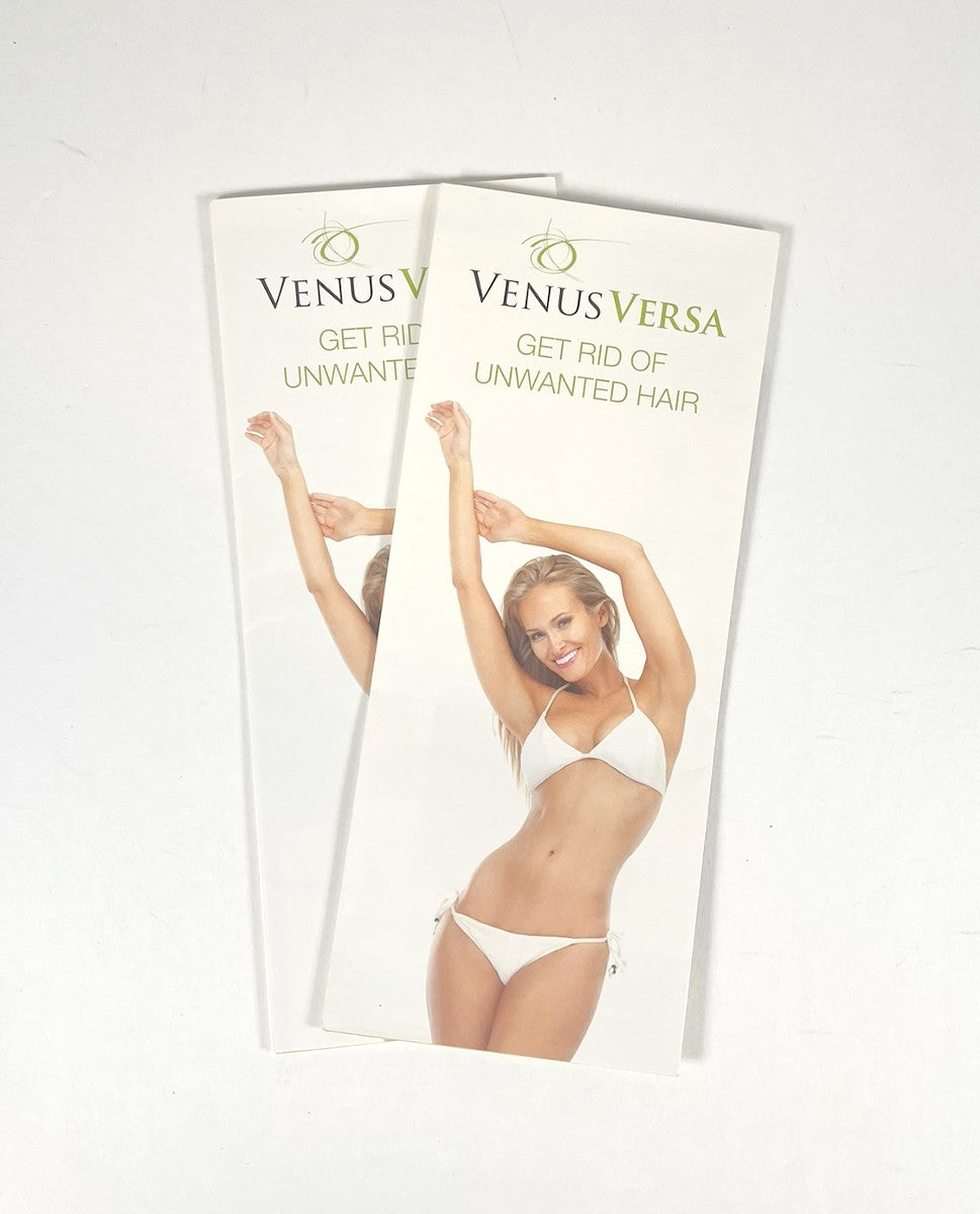 Venus Versa Get Rid of Unwanted Hair Brochures