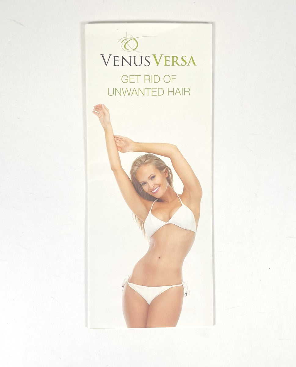 Venus Versa Get Rid of Unwanted Hair Brochures
