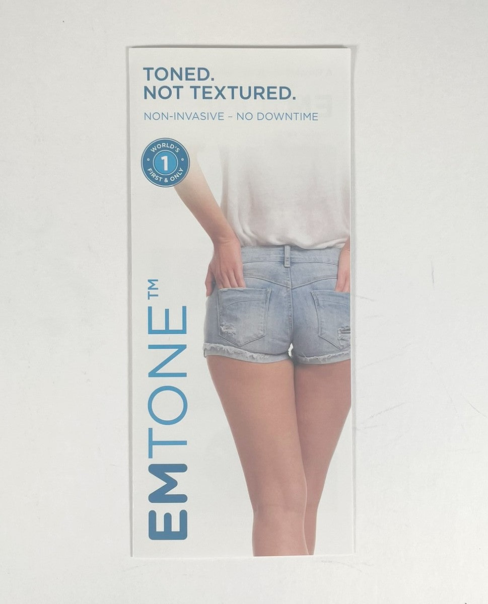 BTL Emtone Brochure Toned Not Tex Tured Non-Invasive No Downtime Pack 23 pieces