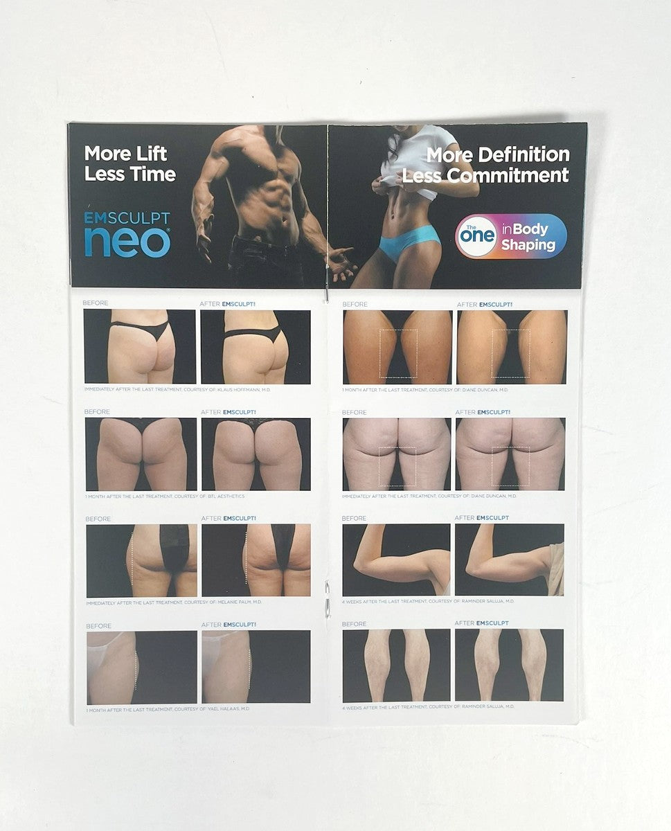 BTL EMsculpt Neo The One Brochures Patient Office Clinic (x100 Pcs)