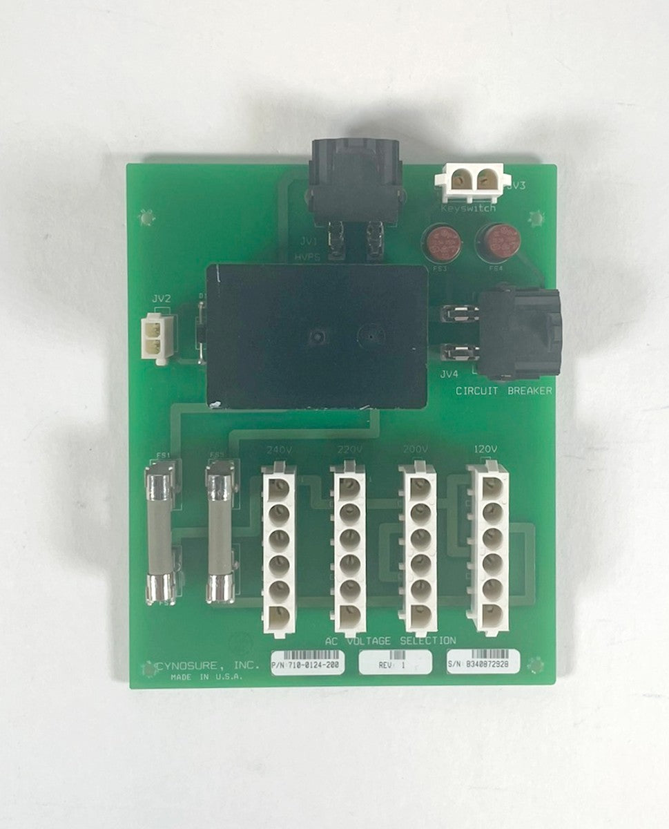 Cynosure Cynergy Affirm AC Selection Green Board PCB 710-0124-200 Parts