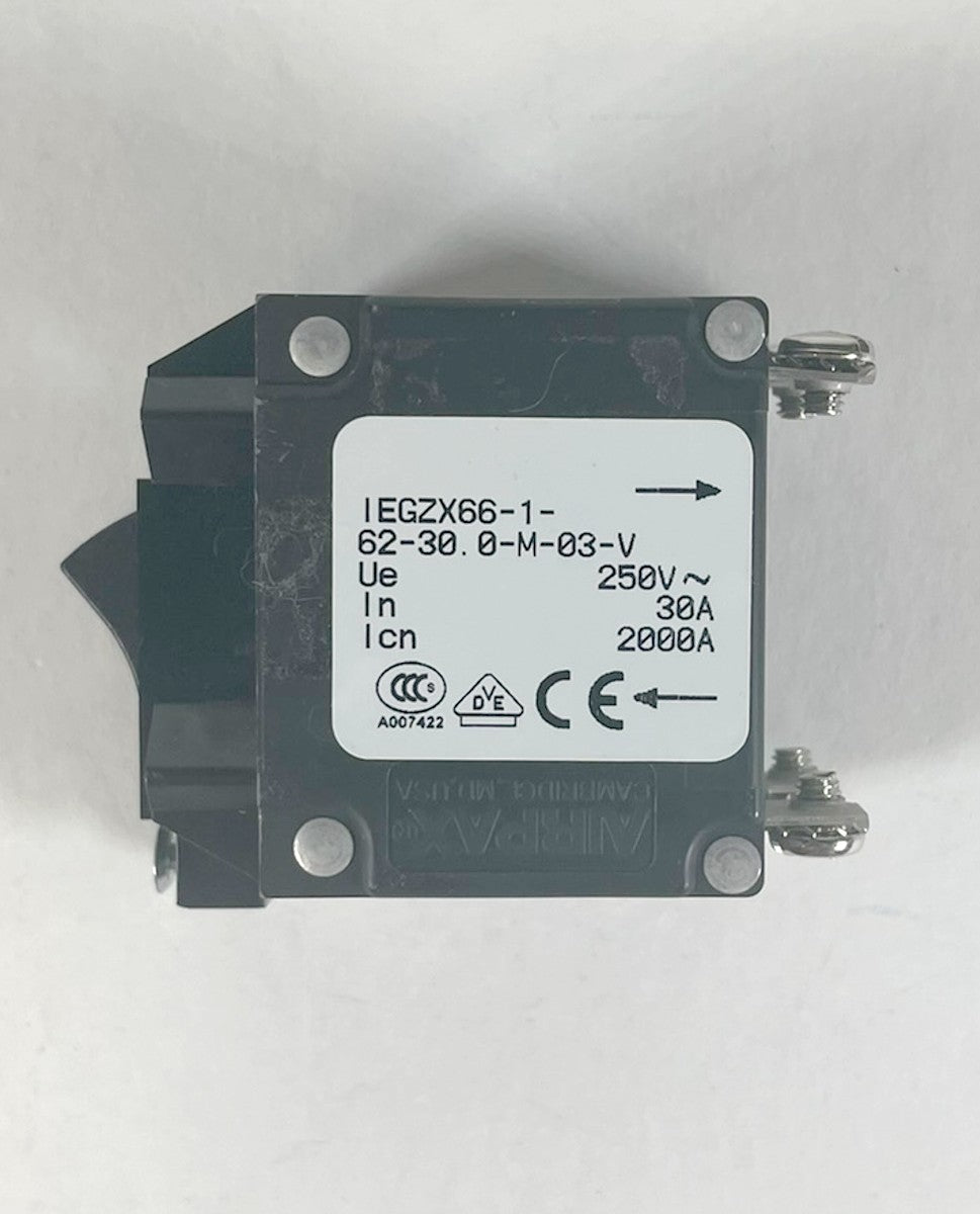 Cynosure Cynergy 30A Circuit Protection Breaker Magnetic IEGZX66-1-62-30.0-M-03-V