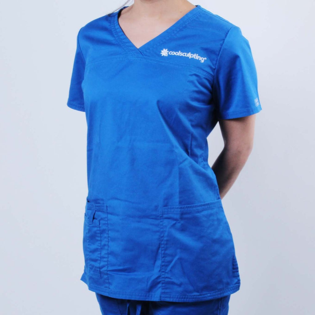 Zeltiq CoolSculpting Office Womens Scrubs Logo Shirt Office Nurse Extra Small XS