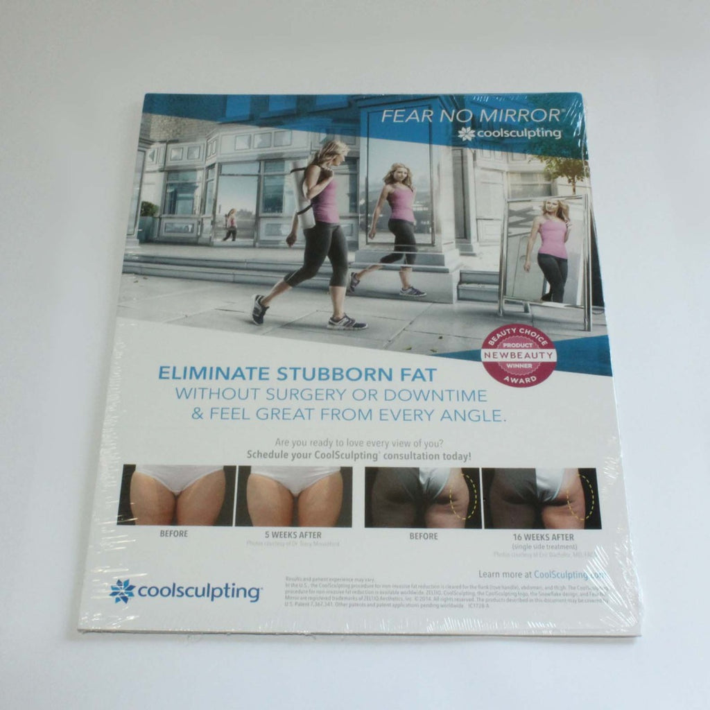 Zeltiq CoolSculpting B&A Photo Lobby Wait Room Sign Display Thighs & Butt 8.5x11