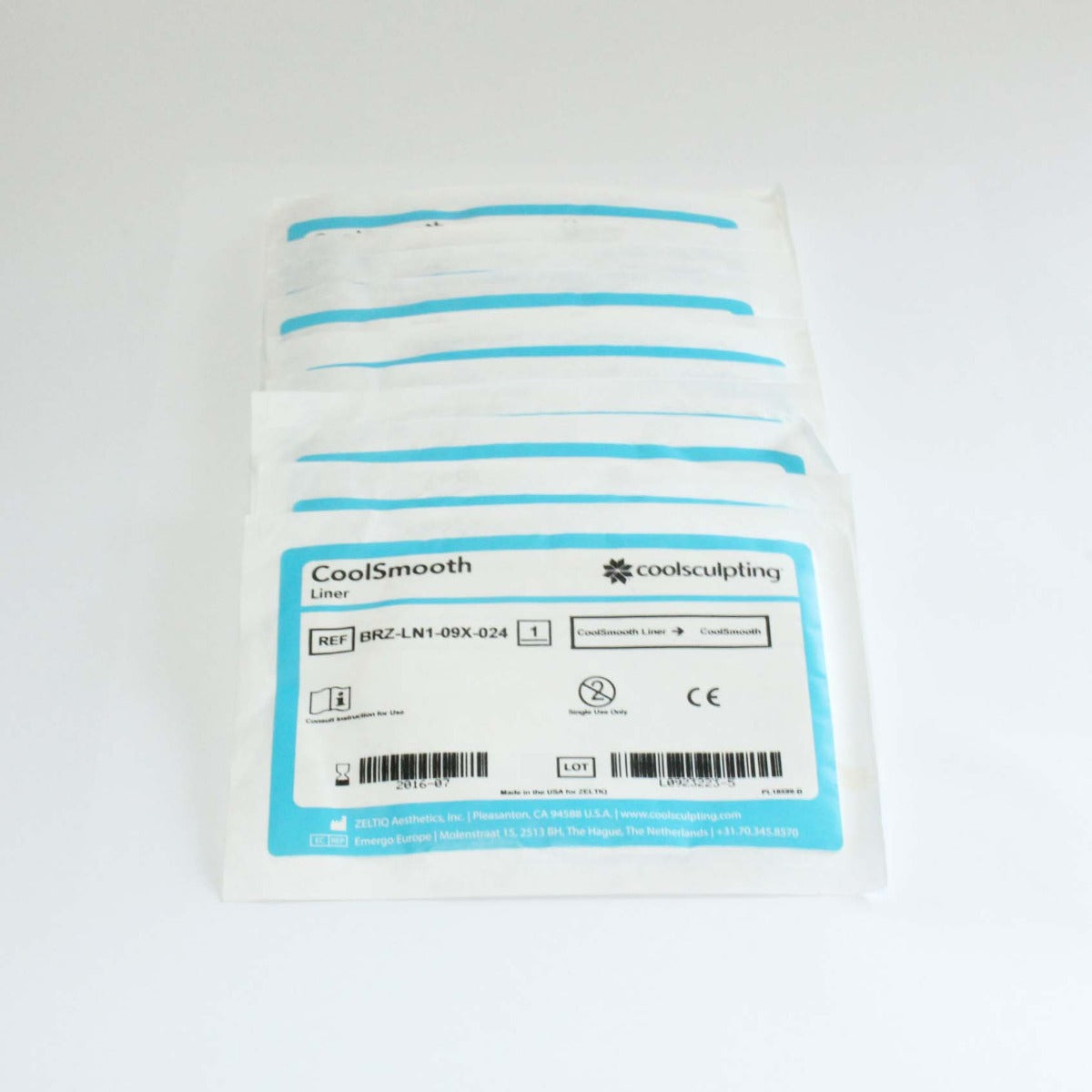 Zeltiq CoolSculpting CoolSmooth Flat Applicator Liners BRZ-LN1-09X-024 (20-Pack)