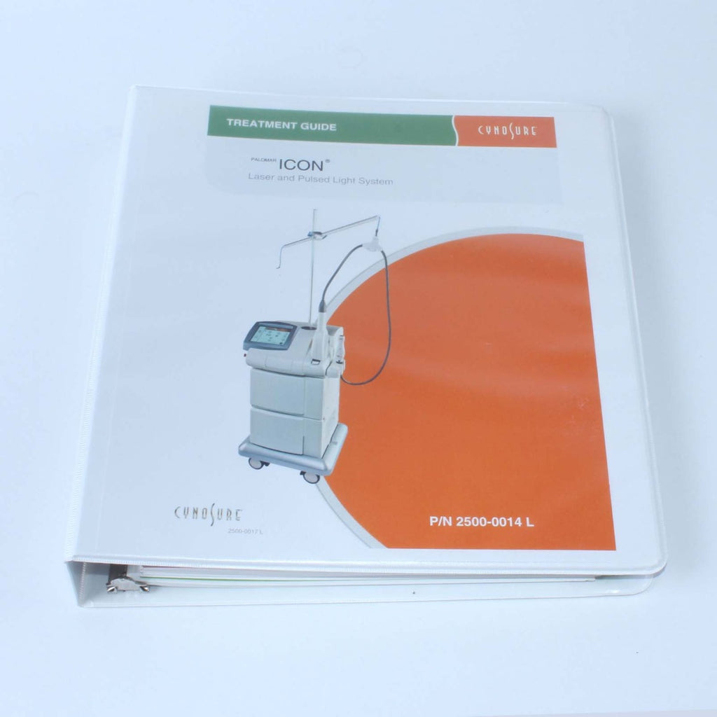 Cynosure Palomar Icon Laser IPL Handpieces Treatment Guide Manual 2500-0014 L