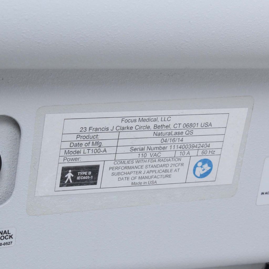 2014 Focus NaturaLase QS Nanosecond YAG 2J 532 1064 Veins Pigment & Tattoo Laser