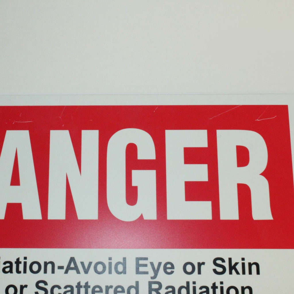 Warning Class 4 Laser Safety Danger Sign NdYAG Erbium 1064 2940 10x14 Plastic