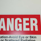 Warning Class 4 Laser Safety Danger Sign NdYAG Erbium 1064 2940 10x14 Plastic