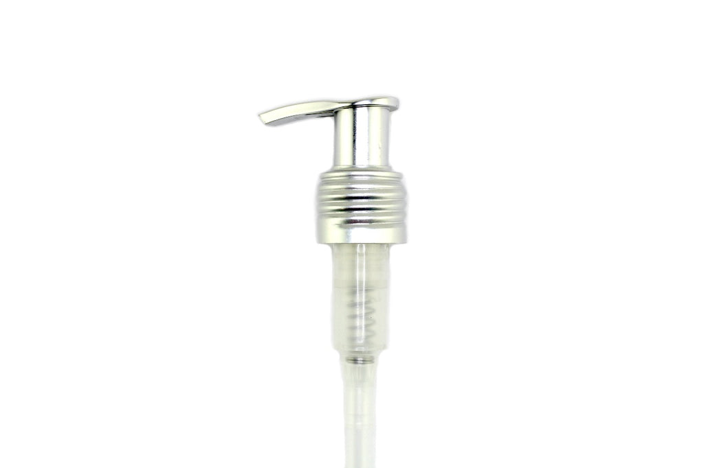 Bottle Liquid Dispenser – 4-Pack 16 oz Pump - Fits Common Containers Silver