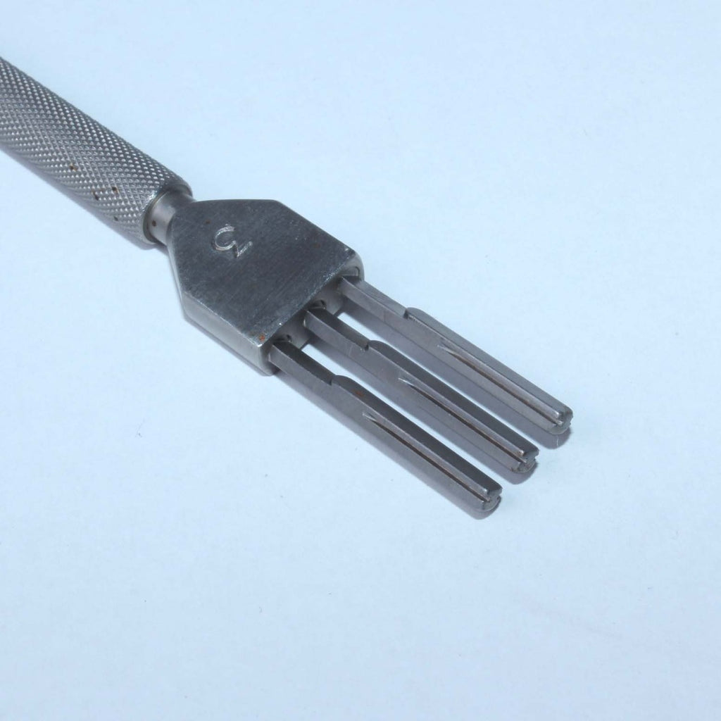 Robbins Triple Blade Transplant Strip Excision Angled #3 Brandy Scalpel Handle