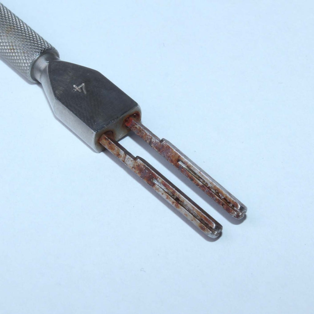 Robbins Double Blade Transplant Strip Excision Angled #4 Brandy Scalpel Handle