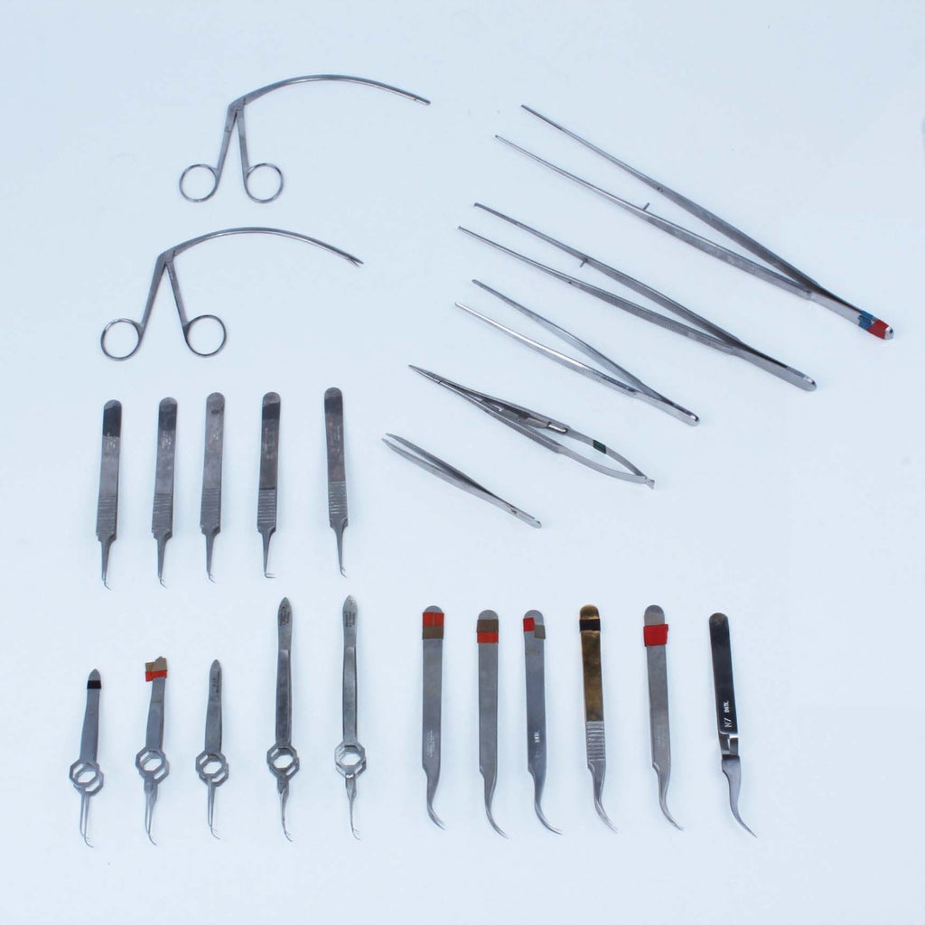 Blepharoplasty Surgical Instruments Hemostats Tweezers Forceps x23Pcs Lot