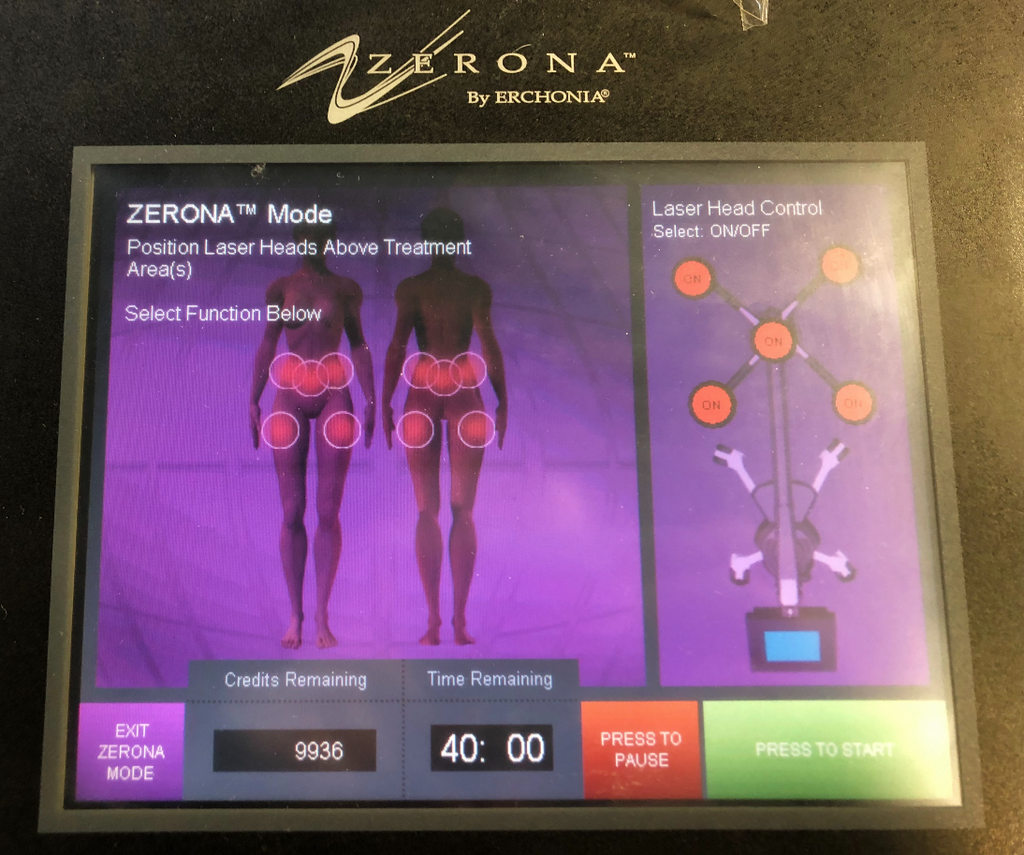 2010 Erchonia ZERONA Non-Invasive Cellulite Weight Loss Diode Contour Laser