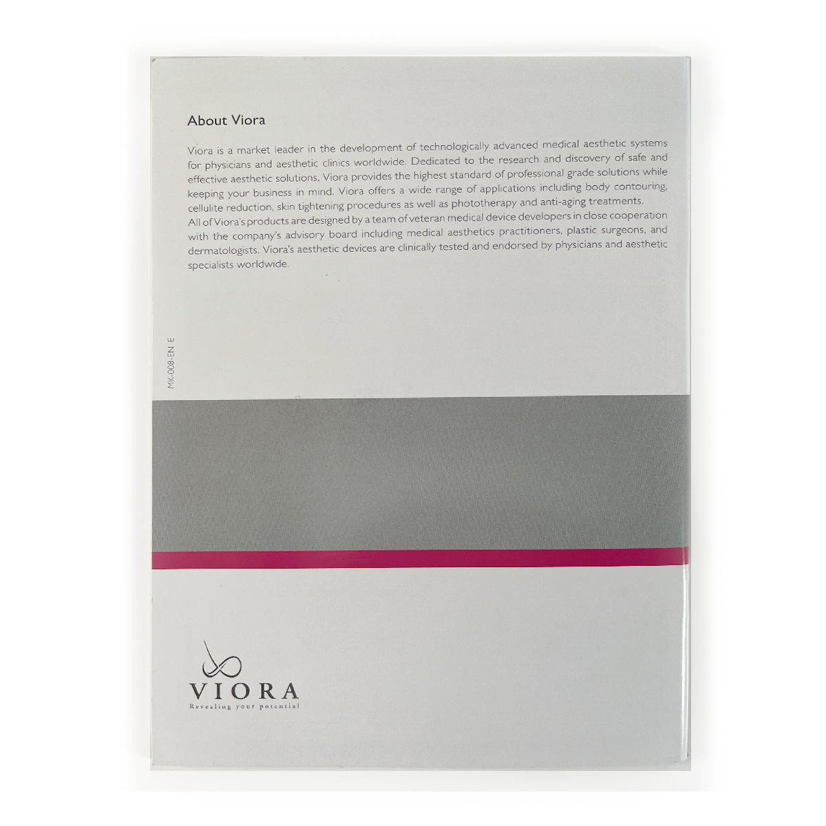 VIORA REACTION, User Manual, “The new generation in body contouring & skin tightening” P/N MK-008-EN E