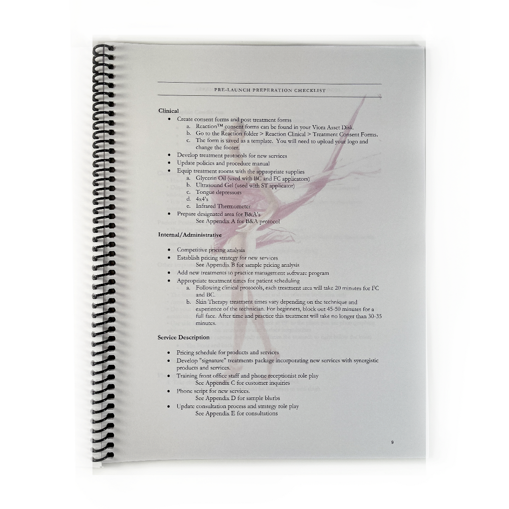 VIORA, REACTION LAUNCH KIT, Operator‘s System Manual