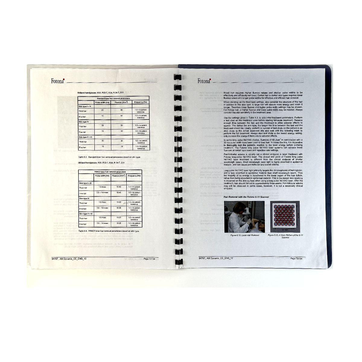 Fotona, choose perfection, Laser Hair Removal Manual, ND: YAG, 94797_AM Dynamis_CE_ENG_12